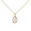 18K Rose Gold Pendant Necklace Set w/ 0.27 Carat Diamonds (5.5gm)