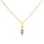 18K Yellow Gold Pendant Necklace Set w/ 0.55 Carat Diamonds (5.5gm)