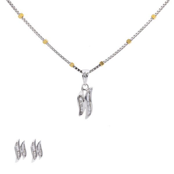 18K White Gold Pendant Necklace Set w/ 0.36 Carat Diamonds (5gm) | 



Experience refined luxury with of this 18k white gold and diamond set by Virani Jewelers—wher...