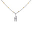 18K White Gold Pendant Necklace Set w/ 0.36 Carat Diamonds (5gm)