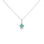 18K White Gold Pendant Necklace Set w/ 0.37 Carat Diamonds (5.4gm)