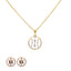 18K Rose Gold Pendant Necklace Set w/ 0.4 Carat Diamonds (5.6gm)