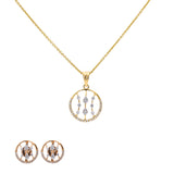 18K Rose Gold Pendant Necklace Set w/ 0.4 Carat Diamonds (5.6gm) | 



Discover luxury reimagined with this beautiful 18k rose gold and diamond pendant set from Vir...