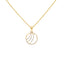 18K Yellow Gold Pendant Necklace Set w/ 0.29 Carat Diamonds (5.35gm)