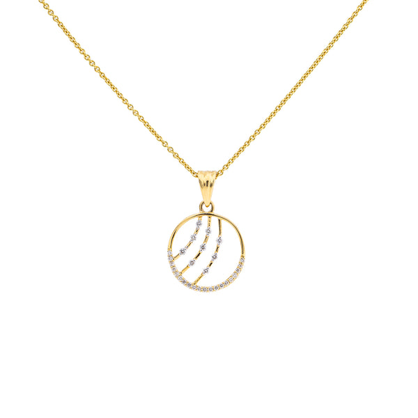 18K Yellow Gold Pendant Necklace Set w/ 0.29 Carat Diamonds (5.35gm) | 



Sparkle with confidence wearing this 18k yellow gold and diamond set by Virani Jewelers—a tru...