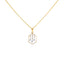 18K Rose Gold Pendant Necklace Set w/ 0.29 Carat Diamonds (5.15gm)