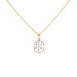 18K Rose Gold Pendant Necklace Set w/ 0.29 Carat Diamonds (5.15gm) | A stunning addition to any collection, this 18k rose gold pendant set by Virani Jewelers blends f...