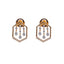 18K Rose Gold Pendant Necklace Set w/ 0.29 Carat Diamonds (5.15gm)