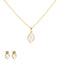 18K Rose Gold Pendant Necklace Set w/ 0.27 Carat Diamonds (4.8gm)