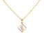 18K Rose Gold Pendant Necklace Set w/ 0.28 Carat Diamonds (4.92gm)