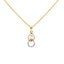 18K Rose Gold Pendant Necklace Set w/ 0.19 Carat Diamonds (4.6gm)