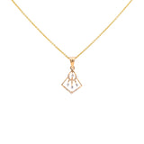 18K Rose Gold Pendant Necklace Set w/ 0.29 Carat Diamonds (5gm) | Add a touch of luxurious shine with Virani Jewelers' diamond jewelry— like this 18k rose gold nec...