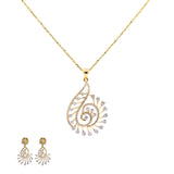 18K Yellow Gold Pendant Necklace Set w/ 1.21Carat Diamonds (13.57gm) | This stunning 18k yellow gold and diamond pendant set by Virani Jewelers is perfect for those who...