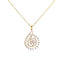 18K Yellow Gold Pendant Necklace Set w/ 1.21Carat Diamonds (13.57gm)