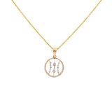 18K Rose Gold Pendant Necklace Set w/ 0.27 Carat Diamonds (5.5gm) | Elevate your look with the elegance of this beautiful 18k rose gold and diamond set by Virani Jew...