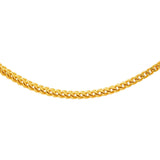 22K Yellow Gold 20in Link Chain (12.8 Gms) | Elevate your look with this classic 22k yellow gold link chain for men by Virani Jewelers. With i...