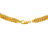 22K Yellow Gold Textured Chain (74.6gm) | Elevate your style with this charming 22k yellow gold chain for men by Virani Jewelers. 

Crafted...