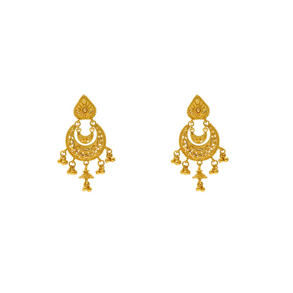 22K Yellow Gold Chandbali Earrings (10gm) | 



Accentuate your beauty with this charming pair of 22k yellow gold Chandbali earrings by Viran...