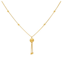 22K Yellow Gold Beaded Chain (6.8gm)