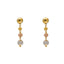 22K Multi-Tone Gold Beaded Necklace Set (26.4gm)