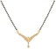 22K Yellow Gold & CZ Mangalsutra Chain - 20 Inch (9.6gm)