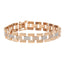 18K Rose Gold & CZ Link Bracelet (22.8gm)