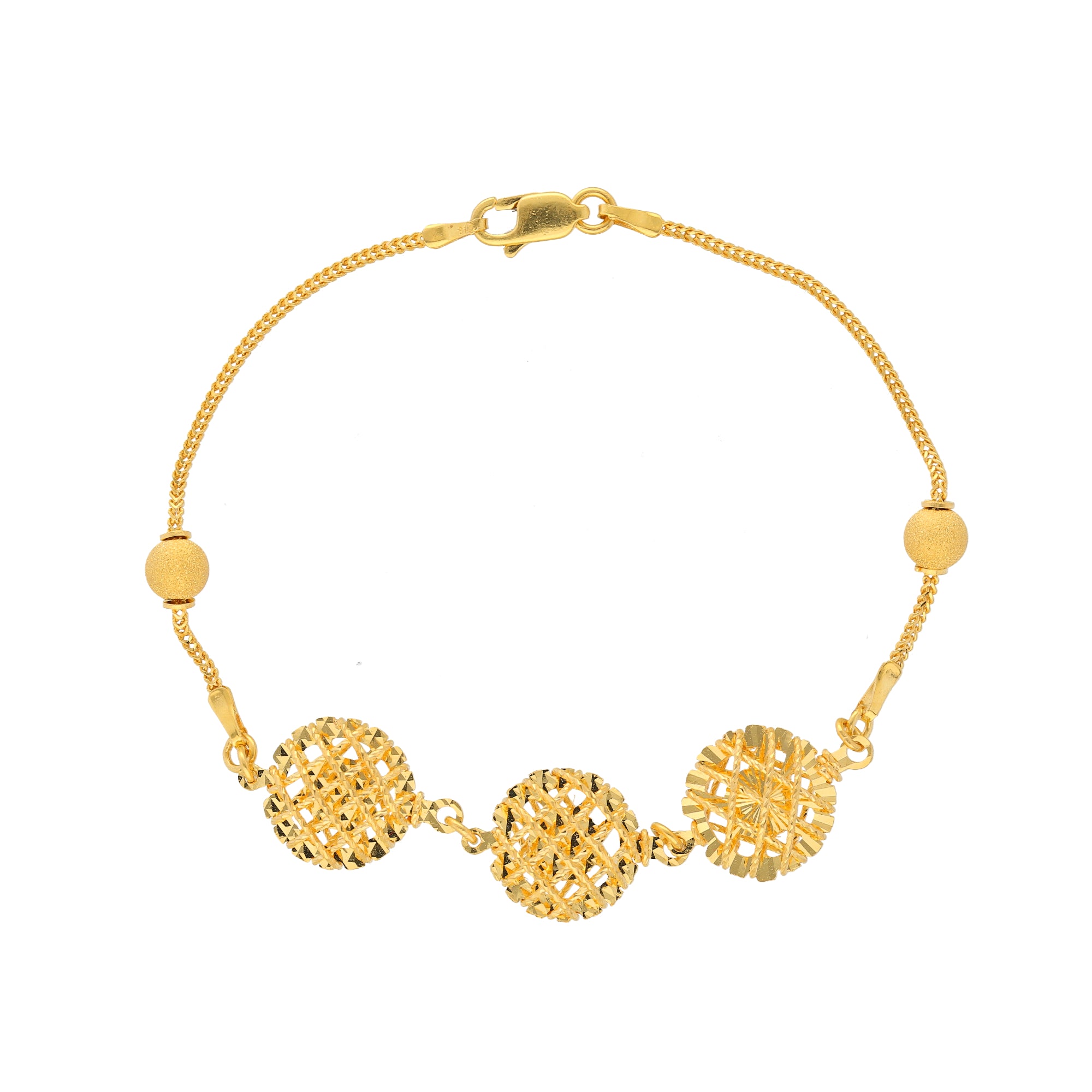 22kt Yellow Gold Ladies Everyday Use Bracelet – Zaveri Jewelers