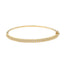 22K Multi-Tone Gold Bangle with Heart Charms (16.9 grams)