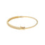 22K Multi-Tone Gold Bangle with Heart Charms (16.9 grams)