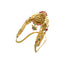 22K Yellow Gold Temple Vanki Arm Bracelet For Kids w/ Emerald, Ruby, & CZ (29.2grams)