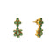 22K Yellow Gold & Emeralds Earrings (10.2gm)