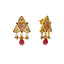 22K Yellow Gold Ruby Earrings (14.1gm)