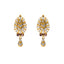 22K Yellow Gold & Sapphire Earrings (8.2gm)