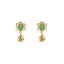 22K Yellow Gold & Emerald Pendant Set (11.6gm)