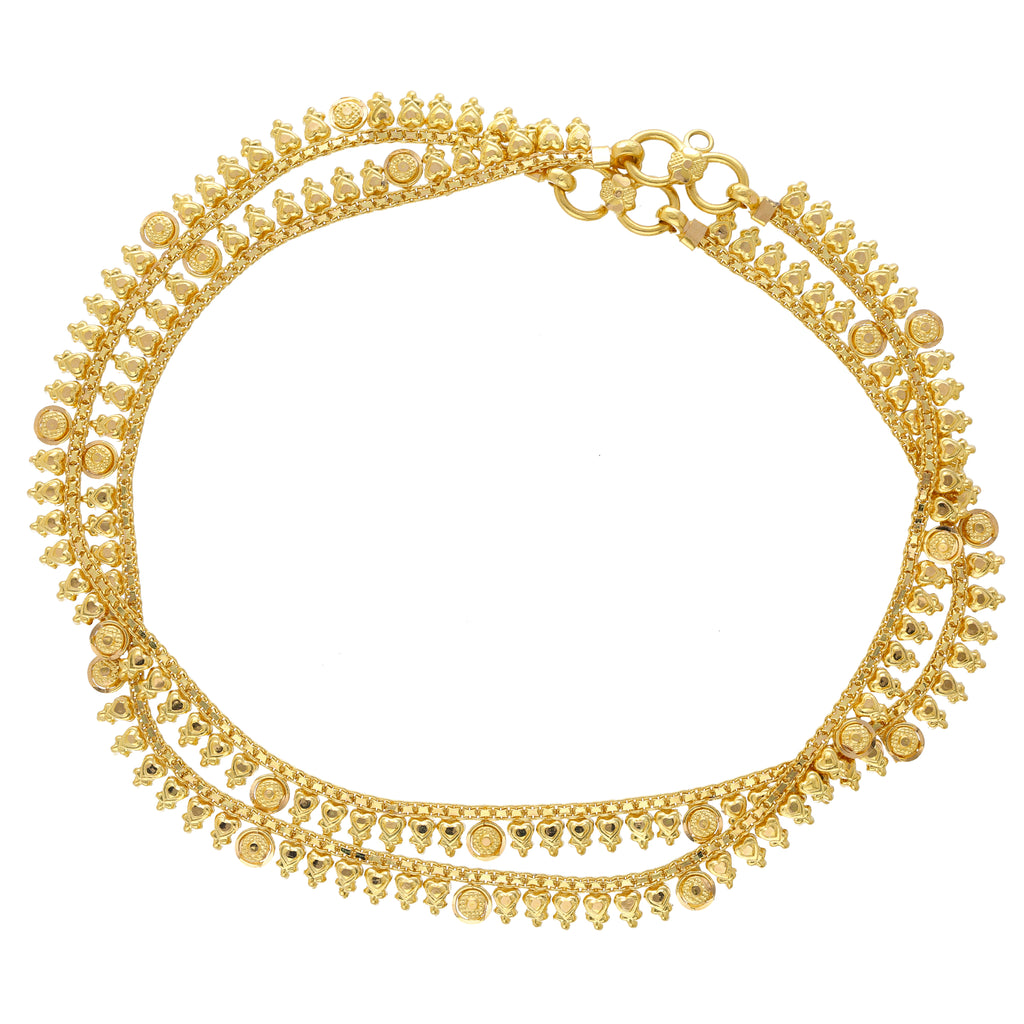 22K Yellow Gold Beaded Anklet Set (19.3gm) | 


Indulge in a radiant affair with our 22k gold anklet—a Virani Jewelers creation that captivate...