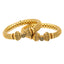 22K Yellow Gold Antique Bangle Set of 2 (59.9gm)