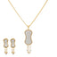 22K Multi-Tone Gold Pendant Set (11.7gm)