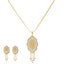 22K Multi-Tone Gold Pendant Set (12.7gm)