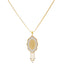 22K Multi-Tone Gold Pendant Set (12.7gm)