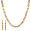 22K Multi-Tone Gold Beaded Jewelry Set (51.6gm)