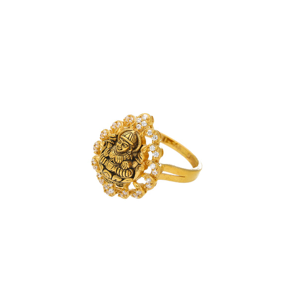 22K Antique Yellow Gold & CZ Cocktail Ring (5.6 grams) | 



Handcrafted in 22k antique yellow gold, this beautiful temple style ring by Virani Jewelers b...