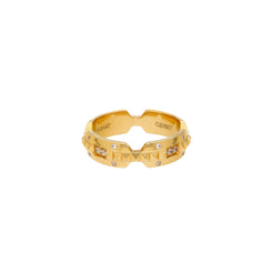 22K Yellow Gold & CZ Ring (9.7 grams)