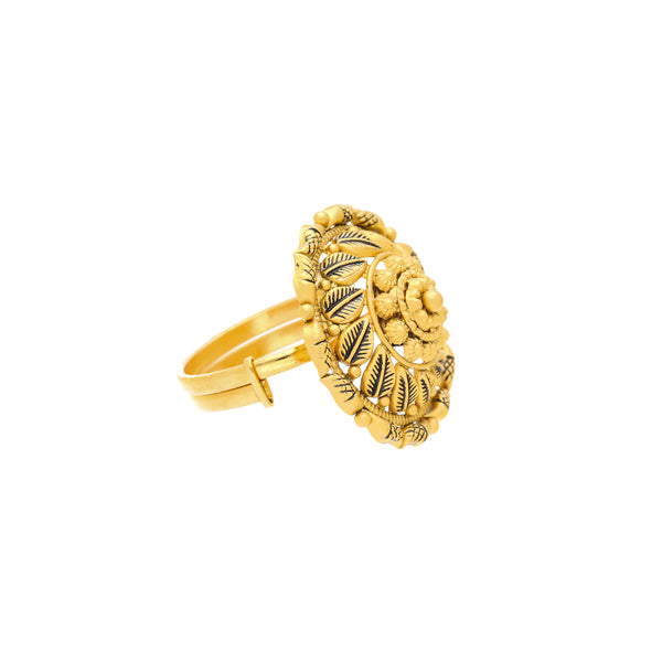 22K Antique Yellow Gold Cocktail Ring (6 grams) | 



This exquisite 22k yellow gold ring by Virani Jewelers is a testament to timeless beauty and ...