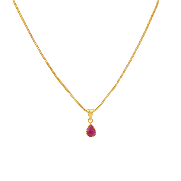 22K Yellow Gold & Ruby Teardrop Pendant Set (7.9gm) | 


Virani Jewelers invites you to indulge in luxury fine gold jewelry with our 22k gold and ruby ...