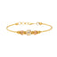 22K Multi-Tone Gold Beaded Bangle (9.6gm)