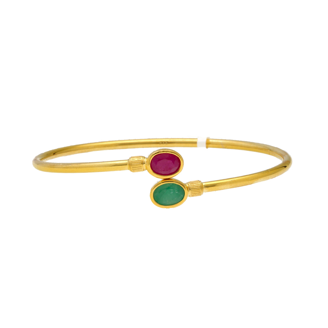 Emerald bangles deals in gold