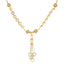 22K Yellow & White Gold Beaded Heart Necklace Set (15.6gm)