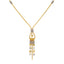 22K Yellow & White Gold Beaded Necklace Set (15gm)