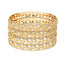 22K Yellow & White Gold Bangle Set of 4 (79.6gm)