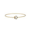 18K Yellow Gold & 0.11 Carat Diamond Bangle (3.6gm)